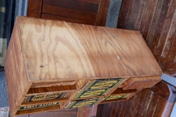 画像17: dp-260226-06 WHITE OWL CIGAR BOX SELF-MADE WOOD CABINET