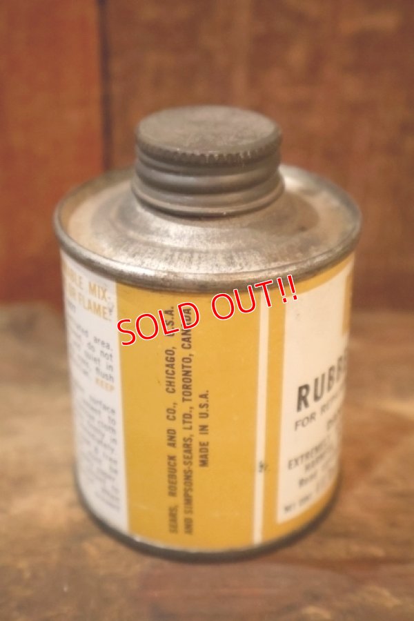 画像4: dp-250618-28 Sears 1960's RUBBER CEMENT 4 FL.OZ. CAN
