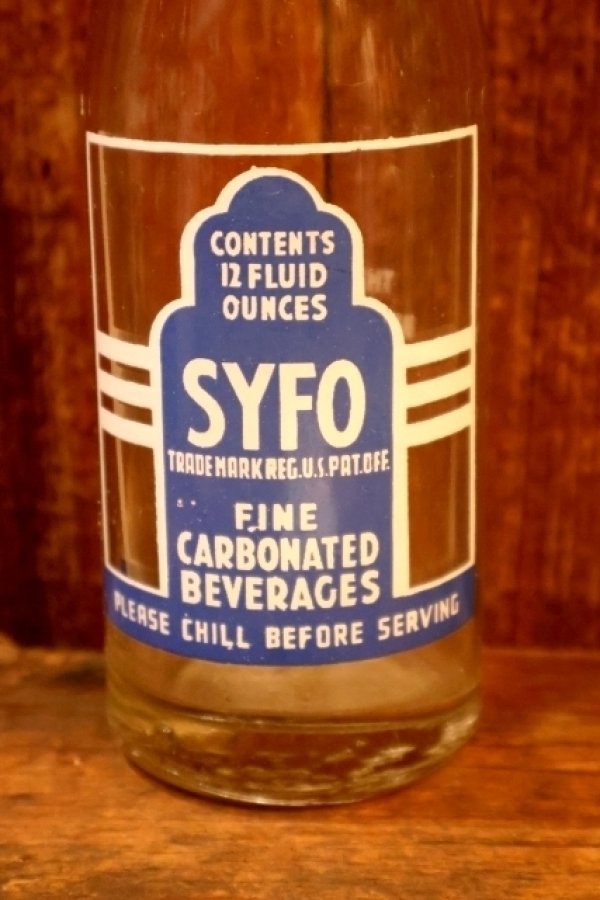 画像2: dk-099 SYFO FINE CARBONATED BEVERAGES 1950's 12 FL.OZ. BOTTLE