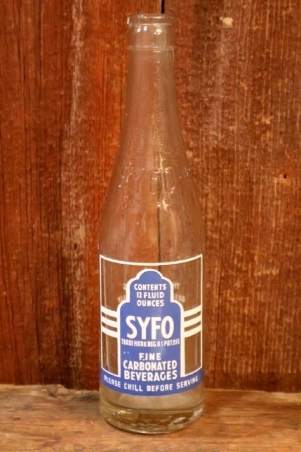 画像1: dk-099 SYFO FINE CARBONATED BEVERAGES 1950's 12 FL.OZ. BOTTLE