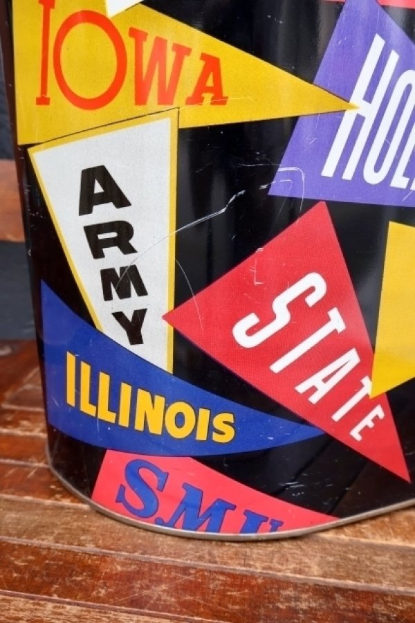 画像5: dp-260601-04 HARVELL 1950's-1960's COLLEGE PENNANT TRASH CAN