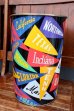 画像8: dp-260601-04 HARVELL 1950's-1960's COLLEGE PENNANT TRASH CAN (8)