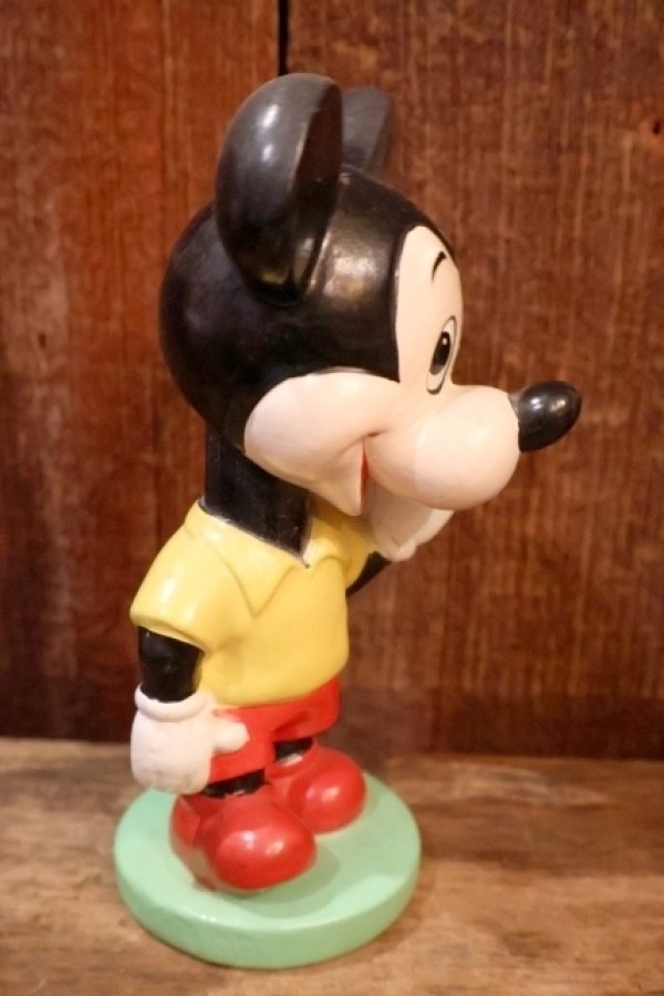 画像4: ct-230907-10 【ジャンク品】Mickey Mouse / 1960's Chalk Ware Bobble Head Nodder