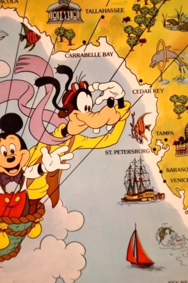 画像3: ct-260601-07 Walt Disney World / 1970's Serving Tin Tray 