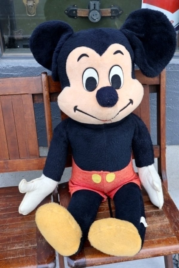 画像1: ct-260325-44 Mickey Mouse / 1970's Big Plush Doll