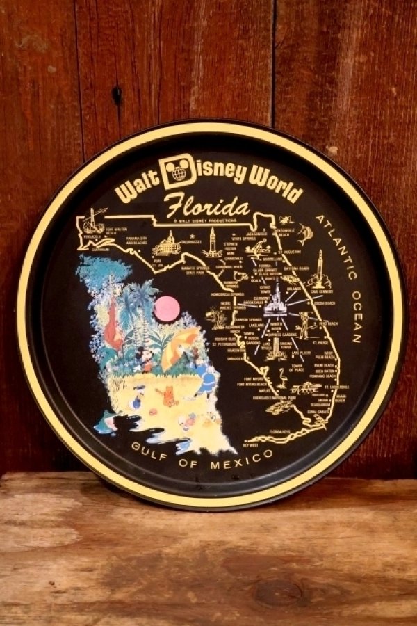 画像1: ct-260601-06 Walt Disney World / 1970's Serving Tin Tray 