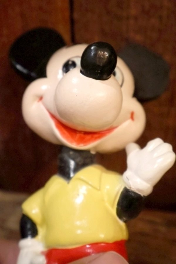 画像3: ct-230907-10 【ジャンク品】Mickey Mouse / 1960's Chalk Ware Bobble Head Nodder