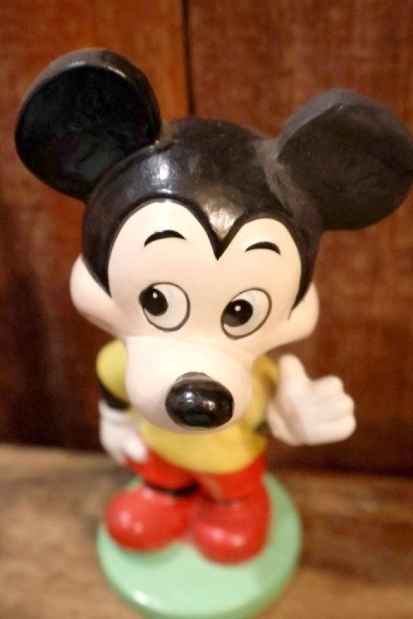 画像2: ct-230907-10 【ジャンク品】Mickey Mouse / 1960's Chalk Ware Bobble Head Nodder