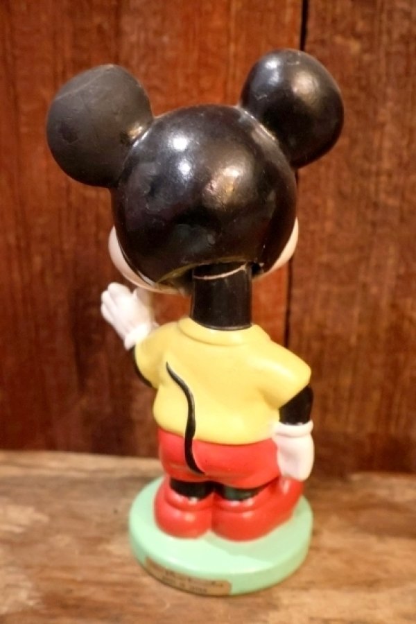 画像6: ct-230907-10 【ジャンク品】Mickey Mouse / 1960's Chalk Ware Bobble Head Nodder
