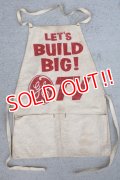 dp-260529-04 GENERAL ELECTRIC 1950's-1960's "LET'S BUILD BIG! GE TV" Apron