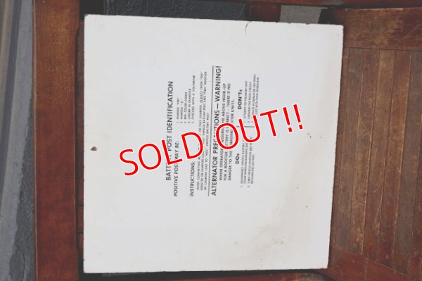 画像13: dp-260601-27 AUTOLITE 1960's STARTING SERVICE Wood Sign