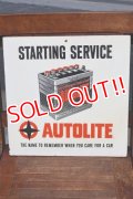 dp-260601-27 AUTOLITE 1960's STARTING SERVICE Wood Sign