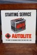 画像1: dp-260601-27 AUTOLITE 1960's STARTING SERVICE Wood Sign (1)