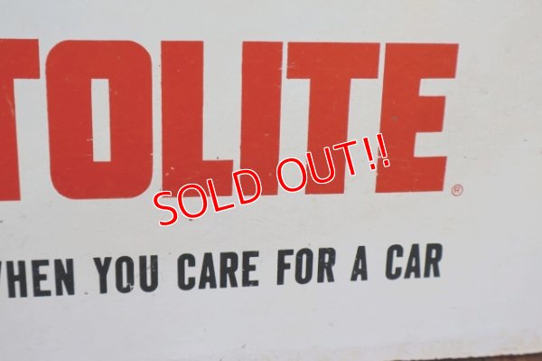 画像7: dp-260601-27 AUTOLITE 1960's STARTING SERVICE Wood Sign