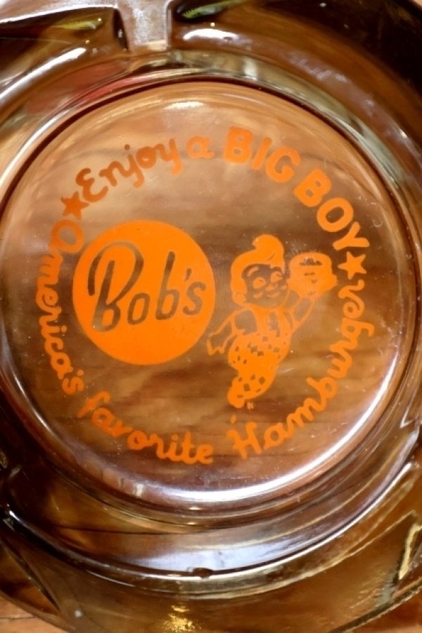 画像1: dp-260204-60 Bob's BIG BOY 1960's Glass Ashtray