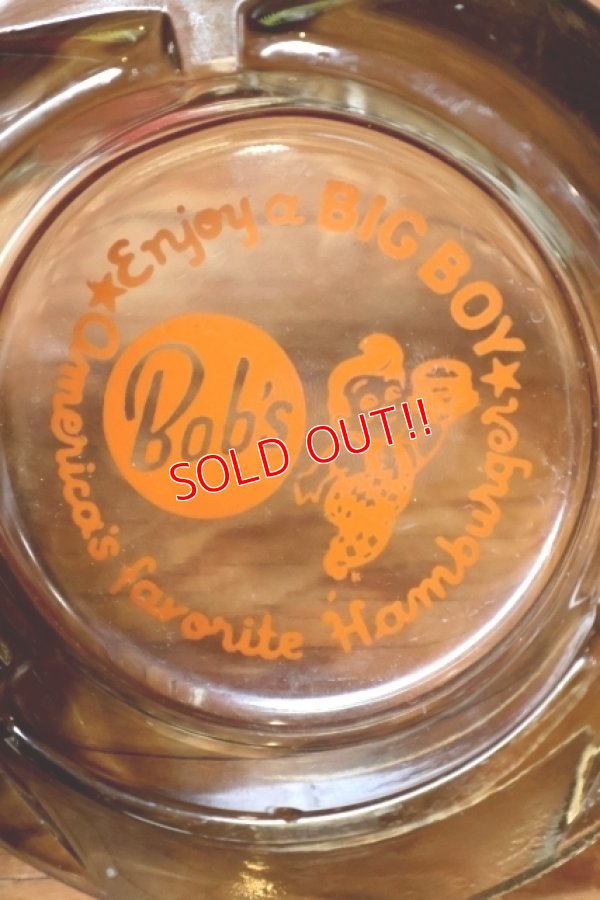 画像1: dp-260204-60 Bob's BIG BOY 1960's Glass Ashtray