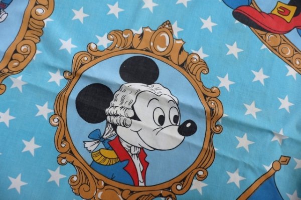 画像4: ct-241008-26 Walt Disney Characters / 1970's "The United States Bicentennial 1776-1976" Flat Sheet (Twin)