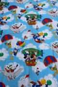 ct-240207-07 Walt Disney Characters / 1970's Flat Sheet (Twin)