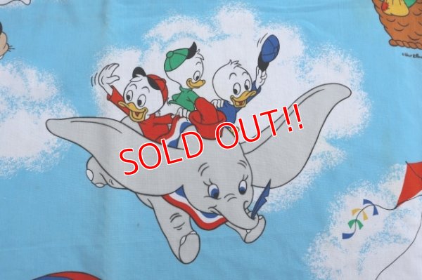 画像6: ct-240207-07 Walt Disney Characters / 1970's Flat Sheet (Twin)