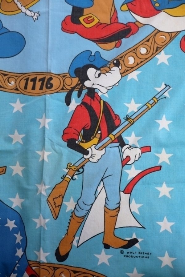 画像5: ct-241008-26 Walt Disney Characters / 1970's "The United States Bicentennial 1776-1976" Flat Sheet (Twin)