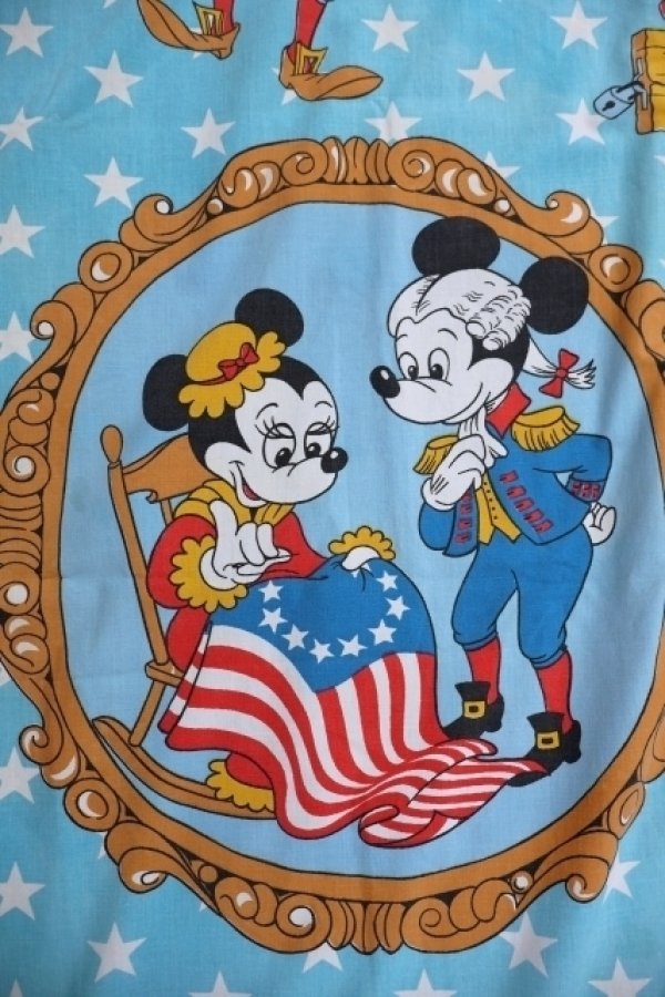 画像3: ct-241008-26 Walt Disney Characters / 1970's "The United States Bicentennial 1776-1976" Flat Sheet (Twin)