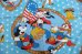 画像2: ct-241008-26 Walt Disney Characters / 1970's "The United States Bicentennial 1776-1976" Flat Sheet (Twin) (2)
