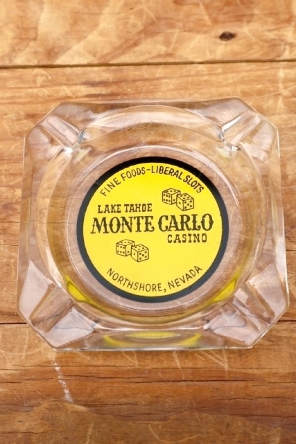 画像2: dp-260601-13 LAKE TAHOE MONTE CARLO CASINO GLASS ASHTRAY
