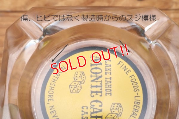 画像5: dp-260601-12 LAKE TAHOE MONTE CARLO CASINO GLASS ASHTRAY
