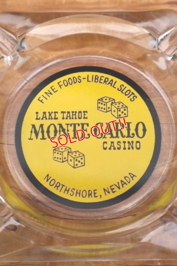 画像1: dp-260601-12 LAKE TAHOE MONTE CARLO CASINO GLASS ASHTRAY