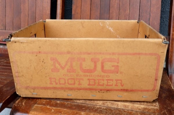 画像1: dp-251201-20 MUG ROOT BEER・Schweppes 1960's-1970's Cardboard Crate Box