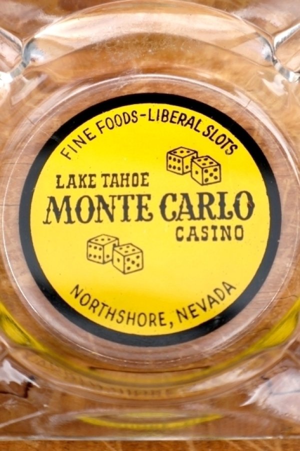 画像1: dp-260601-13 LAKE TAHOE MONTE CARLO CASINO GLASS ASHTRAY