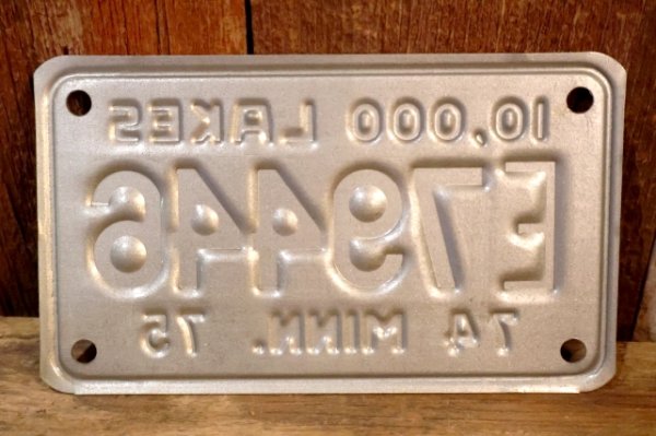 画像5: dp-230601-21 Motorcycle License Plate 1974-1975 Minnesota