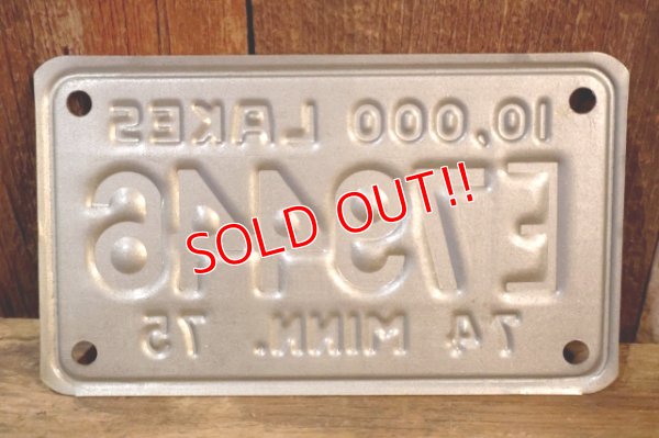 画像5: dp-230601-21 Motorcycle License Plate 1974-1975 Minnesota