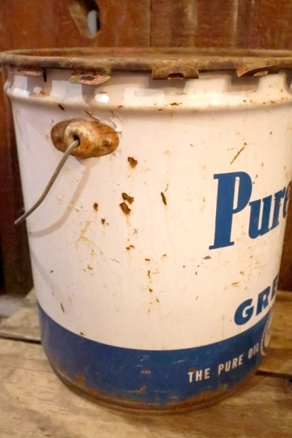 画像7: dp-250618-77 PURE Purelube 1960's 5 U.S. GALLONS GREASE CAN