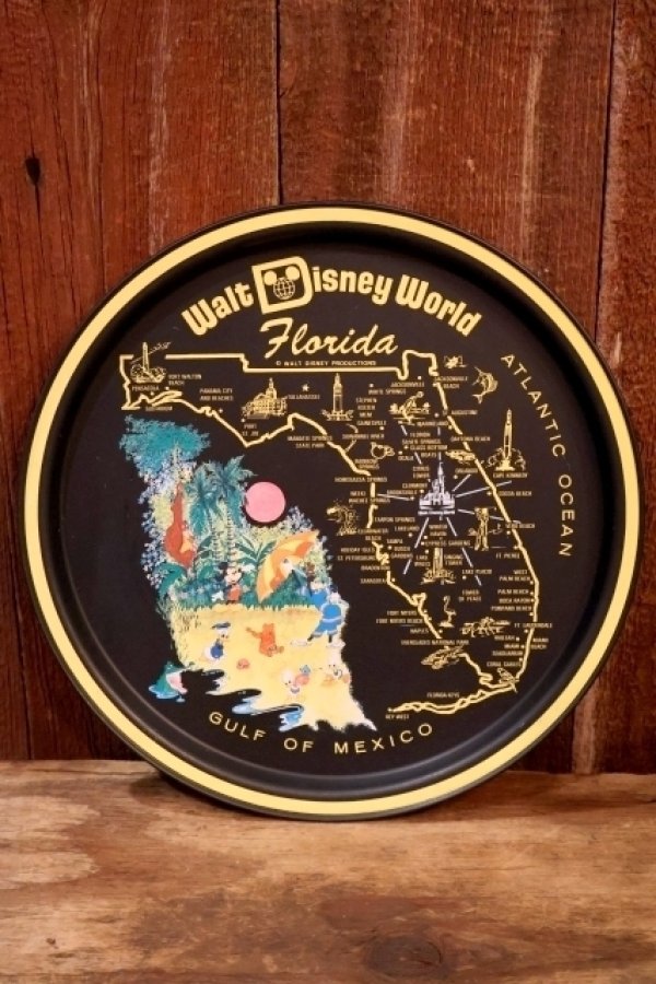 画像1: ct-260601-05 Walt Disney World / 1970's Serving Tin Tray