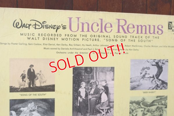 画像7: nt-260601-02 WALT DISNEY'S Uncle Remus 1959 LP Record