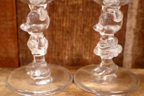 画像4: gt-250618-17 Mickey Mouse & Minnie Mouse 1990's Wine Glass Set
