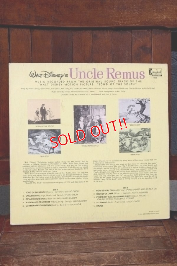 画像6: nt-260601-02 WALT DISNEY'S Uncle Remus 1959 LP Record