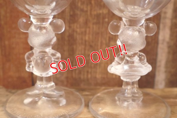 画像5: gt-250618-17 Mickey Mouse & Minnie Mouse 1990's Wine Glass Set