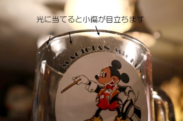画像6: gs-250205-12 【色褪せあり】Mickey Mouse / Anchor Hocking 1970's Mug "MAGICIAN MICKEY"