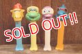 pz-201101-01 Crazy Animals / 1990's PEZ Dispenser Set