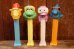 画像1: pz-201101-01 Crazy Animals / 1990's PEZ Dispenser Set (1)