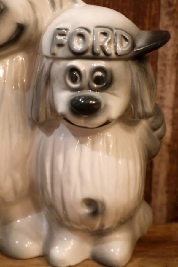 画像3: ct-260106-06 FORD / 1950's-1960's Shaggy Dog Ceramic Coin Bank