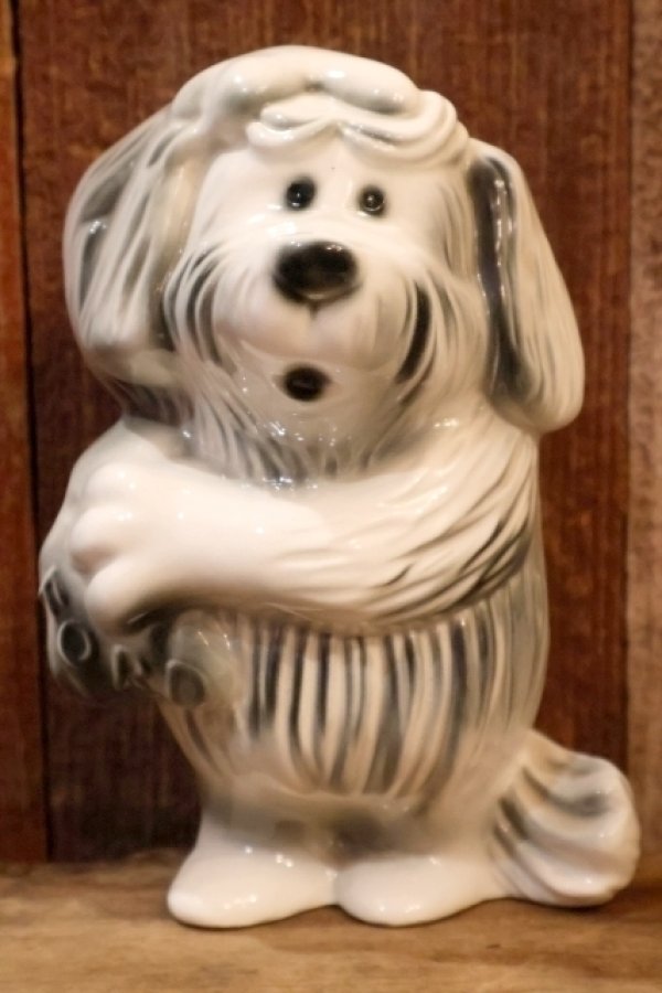 画像1: ct-260106-05 FORD / 1950's-1960's Shaggy Dog Ceramic Coin Bank