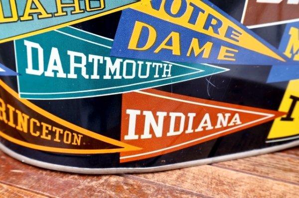 画像8: dp-260601-02 HARVELL 1950's-1960's COLLEGE PENNANT TRASH CAN