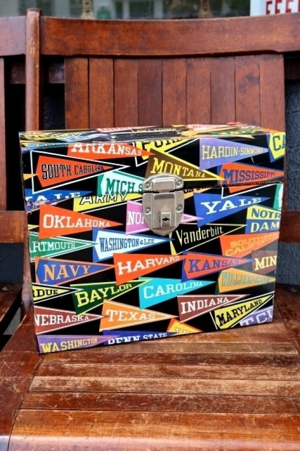 画像1: dp-260601-07 FILE-A-WAY 1950's-1960's COLLEGE PENNANT STUDENT RECORD FILE BOX