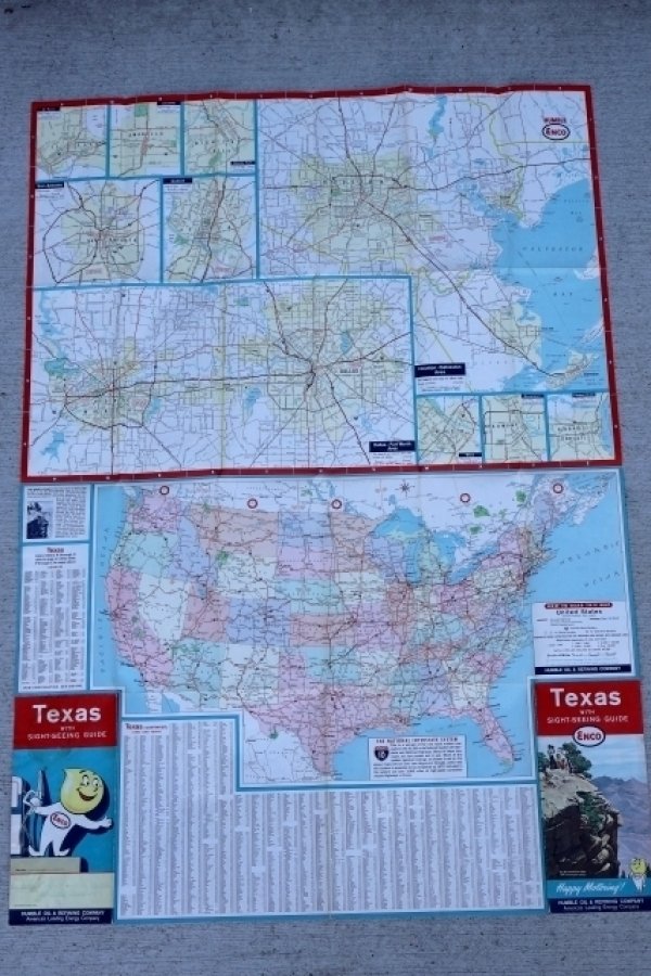 画像8: dp-250728-05 Enco 1962 Road Map "Texas"