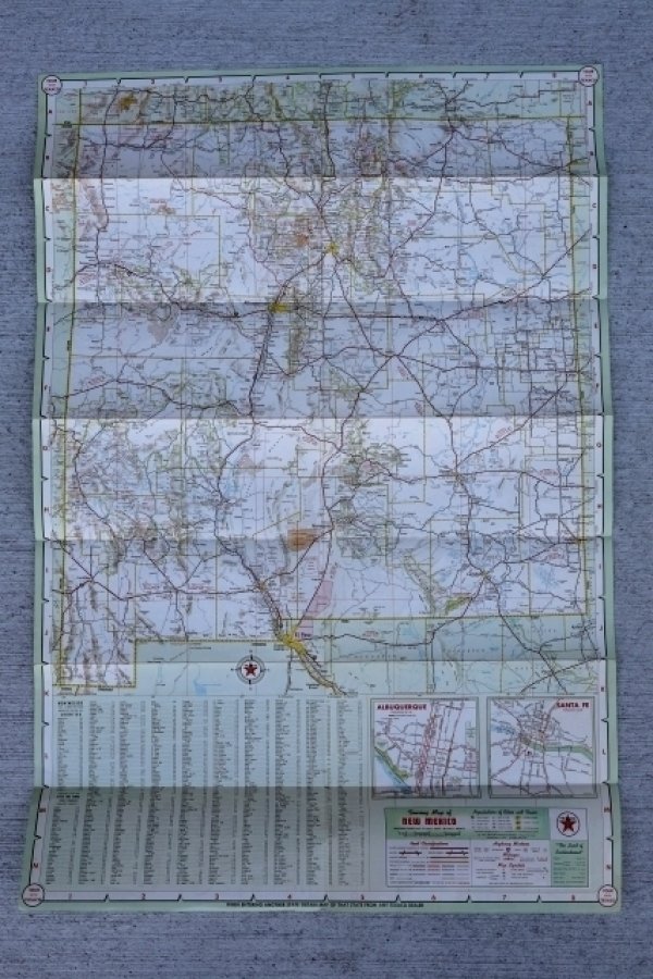 画像3: dp-220301-21 TEXACO 1962 Road Map "NEW MEXICO"