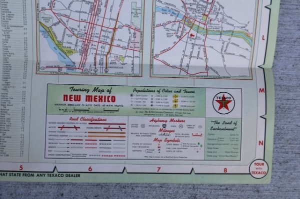 画像4: dp-220301-21 TEXACO 1962 Road Map "NEW MEXICO"