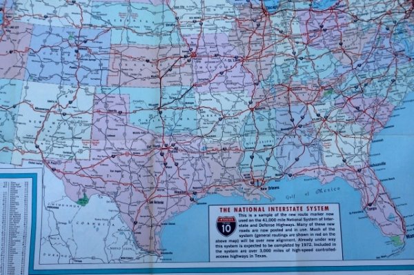 画像11: dp-250728-05 Enco 1962 Road Map "Texas"